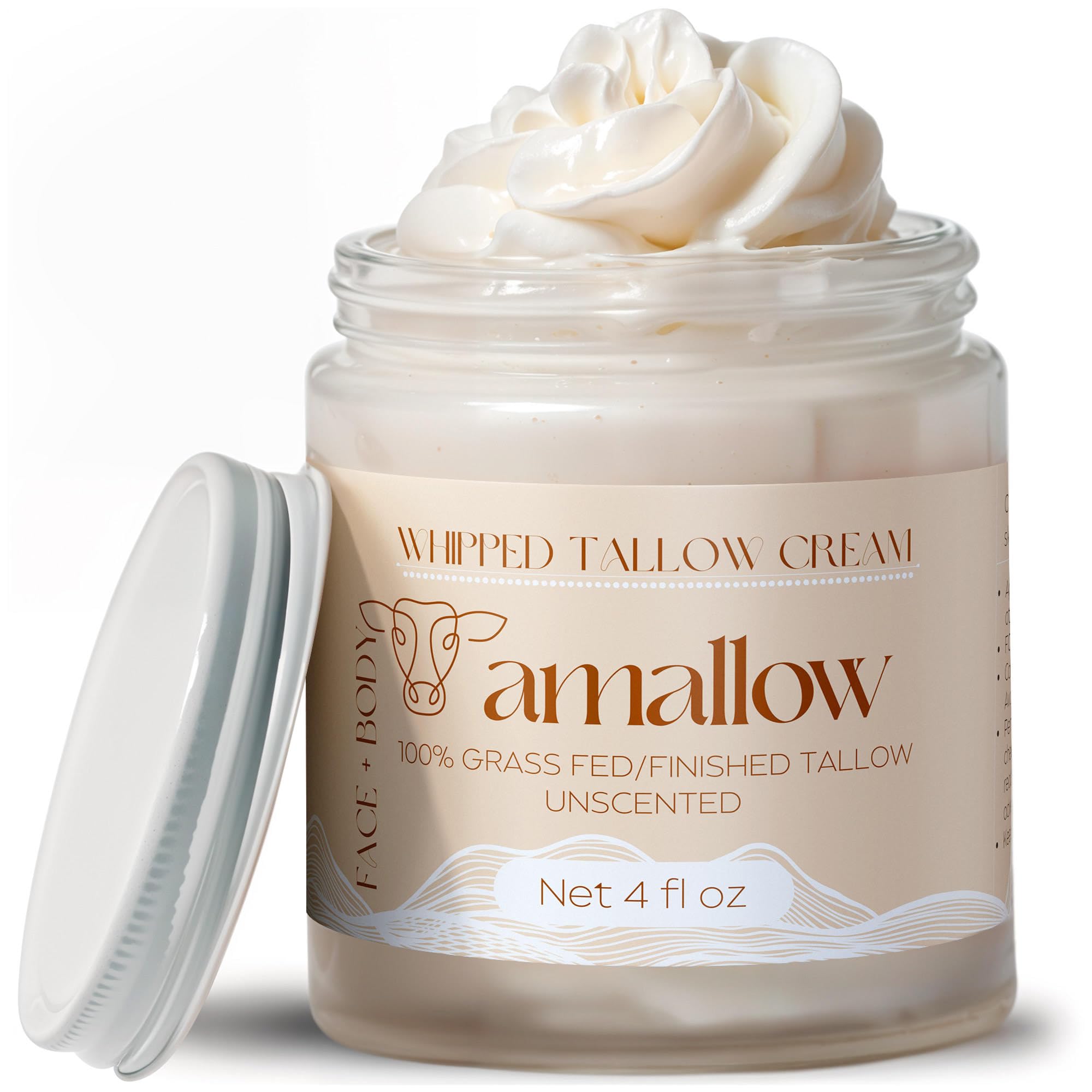 Amallow 100% Grass-Fed Beef Tallow for Skin Care product.